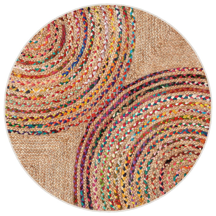 Conceptum Alfombra 80 x 80 cm Multicolor con Impresión Digital 3D